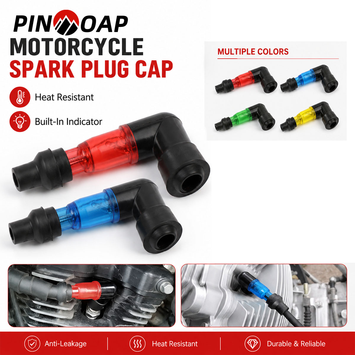 PINMOAP 1/2PCS Performance Mot - Motorcycle Spark Plug recension och pris