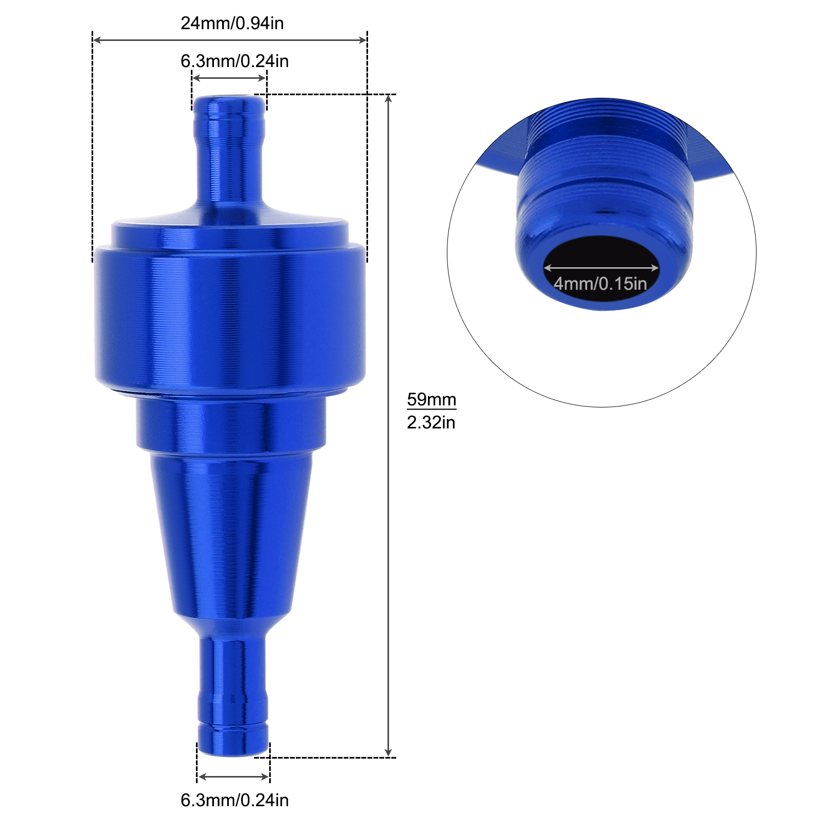 1/4In 6mm Motorcycle Fuel Filt - Motorcycle Oil Filter recension och pris