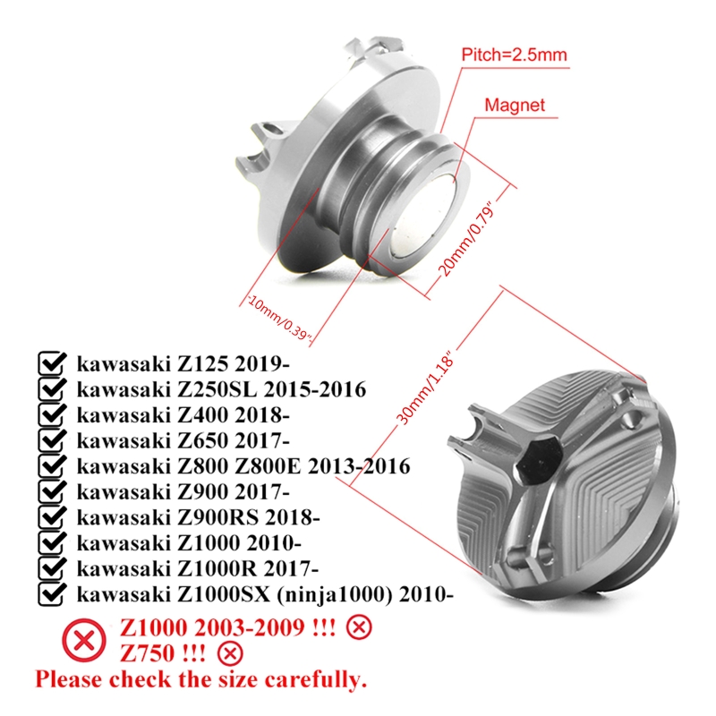 2026 For Kawasaki Z900 RS Z650 - Motorcycle Oil Filter recension och pris