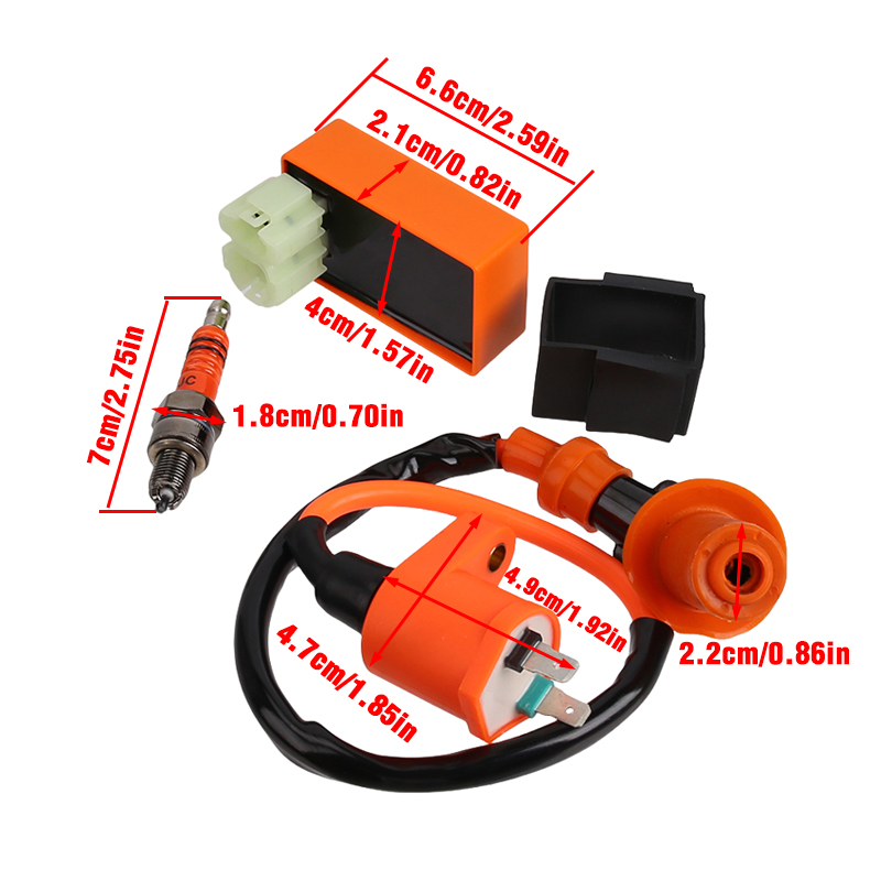 Ignition coil New set of motor - Motorcycle Spark Plug recension och pris